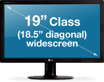 19" Class (18.5" diagonal)